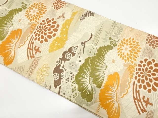 Japanese Kimono / Antique Maru Obi Combined weave